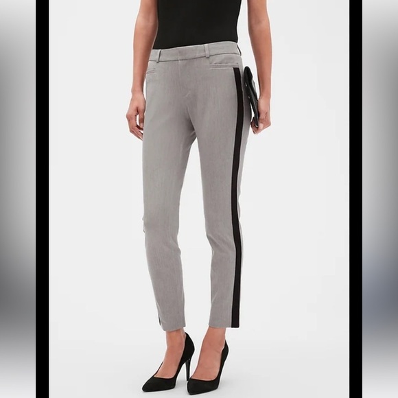 Banana Republic Pants - Banana Republic Grey Velvet Side strip